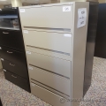 Beige Storwell 5 Drawer File Cabinet